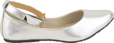 

KAWTRA Women Silver Flats