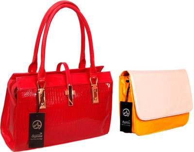 

Anemone Women Casual Red PU Hand-held Bag