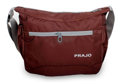 

Prajo Men & Women Casual Brown Polyester Sling Bag