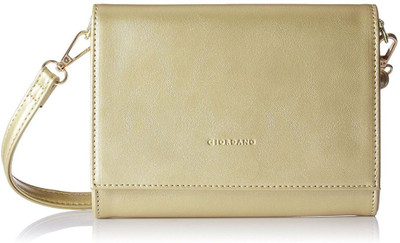 

Giordano Women Casual Gold Genuine Leather Sling Bag