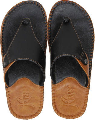 

Kraasa Flip Flops, Black::tan