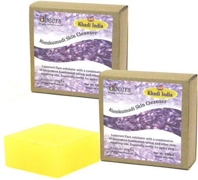 

khadi abeers Kumkumadi Skin Cleanser Luxury Soap - Set of 2 pcs(120 g, Pack of 2)