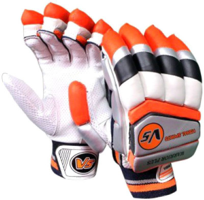 

SHINE AIM Vishal Sports Right Handed Batsman Batting Gloves Batting Gloves (Men, Orange), Orange white