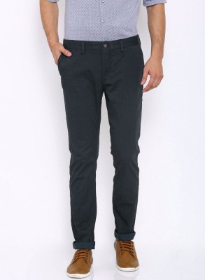 Being Fab Slim Fit Men Blue Trousers