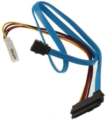 

Buyyart TV-out Cable New 1Pcs High Quality 7 Pin SATA Serial ATA to SAS 29 Pin & 4 Pin Cable Male Connector Adapter(Blue & Black, For Computer)