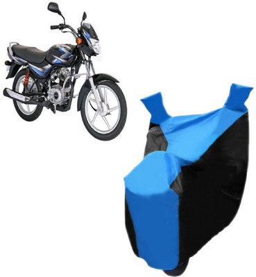 Auto Age Two Wheeler Cover for Bajaj(CT100, Blue)