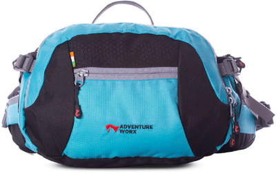 

Adventure Worx Go-X Edge Medium Waist Bag(Blue, Black), Black;blue