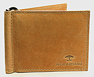 

NUKAICHAU Men Yellow Genuine Leather Wallet(6 Card Slots)