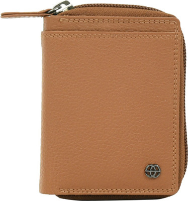 

Eske Women Brown Genuine Leather Wallet(6 Card Slots)