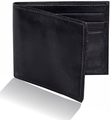 

Huntsman Men Black Genuine Leather Wallet(10 Card Slots)