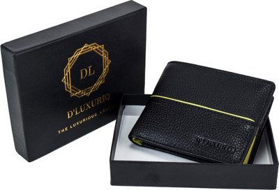 

D'Luxurio Men Black, Multicolor Genuine Leather Wallet(8 Card Slots)
