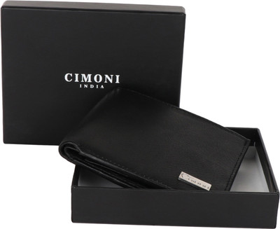 

CIMONI Men Black Genuine Leather Wallet(13 Card Slots)
