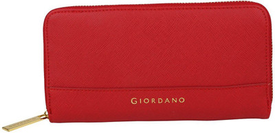 

Giordano Women Red Fabric Wallet(8 Card Slots)