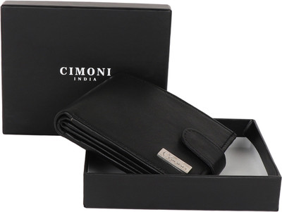 

CIMONI Men Black Genuine Leather Wallet(13 Card Slots)