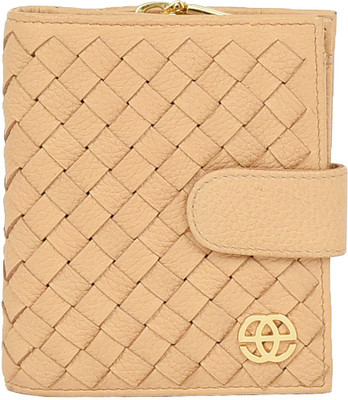 

Eske Women Beige Genuine Leather Wallet(6 Card Slots)