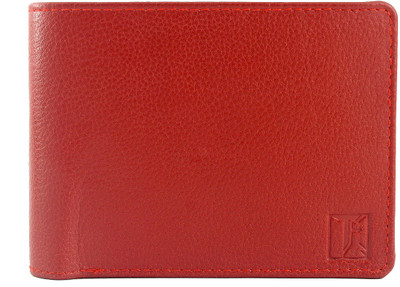 

TOFFIL Men Red Genuine Leather Wallet(10 Card Slots)