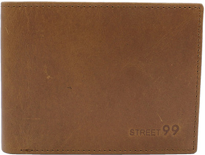 

Street 99 Men Multicolor Genuine Leather Wallet(10 Card Slots), Tan