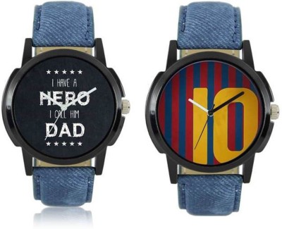 FASHION POOL LOREM DAD SPECIAL & MESSI BARCELONA FOOTBALL SPECIAL DIAL GRAPHICS WATCH Watch  - For Boys   Watches  (FASHION POOL)
