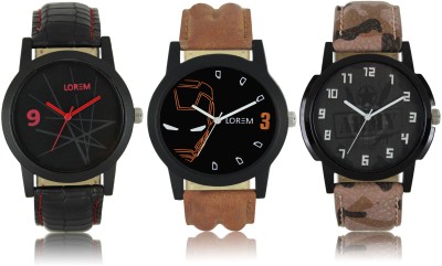 E-Smart J06-03-04-08-COMBO Multicolor Dial analogue Watches for men(Pack Of 3) Watch  - For Men   Watches  (E-Smart)