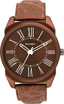 SAMEX LATEST STYLISH BIG SIZE BROWN COLOR POPULAR BRANDED FASTRAC TITA BRIT ADIX XEN ABREX BEST PRICE DEAL WATCHES Watch  - For Men   Watches  (SAMEX)