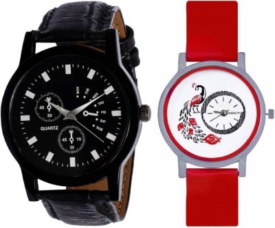PMAX BLACK LEATHER AND RED NEW STYLISH FOR Watch  - For Men & Women   Watches  (PMAX)