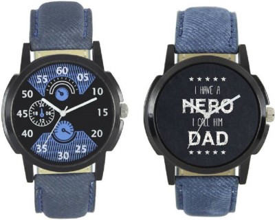 PMAX LEATHER BLUE AND HERO DAD NEW STYLISH FOR Watch  - For Men   Watches  (PMAX)