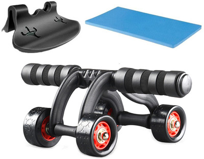 

Jubilant Lifestyle Multi Abdominal Core Exerciser Equipment/ Abs Roller With Knee Pad And Stopper Ab Exerciser(Black)