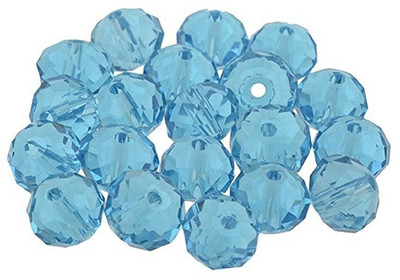 

GOELX Crystal Swarovski Jewelry Making Beads Pack of 100 - Sky Blue
