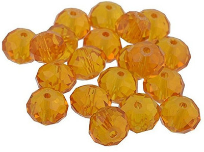 

GOELX Crystal Swarovski Jewelry Making Beads Pack of 100 - Yellow