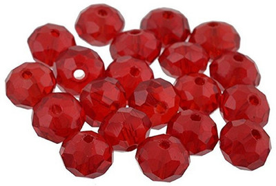

GOELX Crystal Swarovski Jewelry Making Beads Pack of 100 - Red