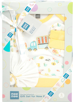 

MeeMee Pampering Gift Set for New Borns (5 pcs, Yellow)(Yellow)