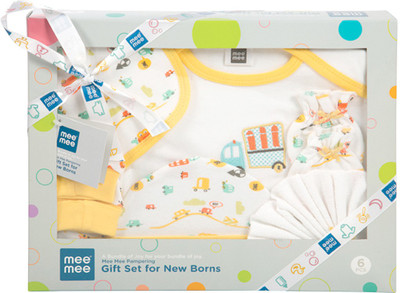 

MeeMee Pampering Gift Set for New Borns (6 pcs, Yellow)(Yellow)