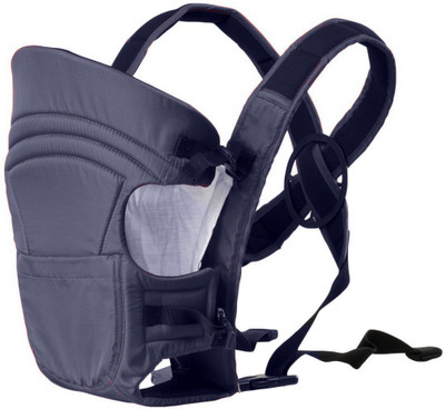

Babies Bloom Navy Blue 3 In 1 Soft Baby Sling Carrier ( 3-18 months) Baby Cuddler(Blue, Front Carry facing in)
