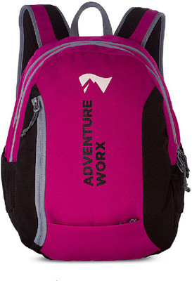 

Adventure Worx Rise school backpack with AerWire Tech 32L 3.2 L Backpack(Black, Pink), Lavender