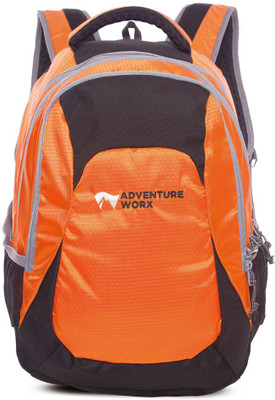 

Adventure Worx Sparkle school backpack with AerWireT 28L 3.2 L Backpack(Black), Orange
