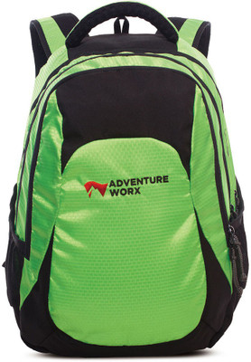 

Adventure Worx Sparkle school backpack with AerWireT 28L 3.2 L Backpack(Black), Green