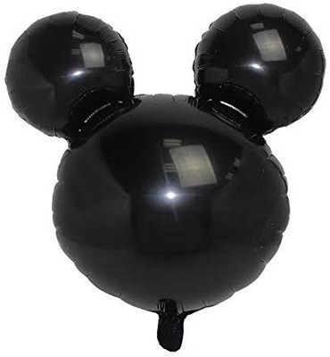 

Party Anthem Solid Mickey Mouse Head Shaped Foil Balloon- 26 inches (Pack of 2) Balloon(Black, Pack of 2)
