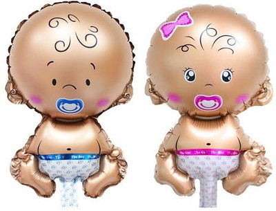 

Party Anthem Printed "Baby" Foil Balloon - 42 x 22 cm (Pack of 2) Balloon(Multicolor, Pack of 2)