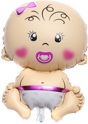 

Party Anthem Printed "Baby Girl" Foil Balloon - 42 x 22 cm (Pack of 2) Balloon(Multicolor, Pack of 2)