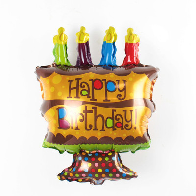 

Party Anthem Printed “Happy Birthday” Cake Foil Balloon - 48 x 26 cm Balloon(Multicolor, Pack of 1)