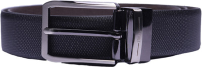 

Ferretitalio Men Formal Brown Genuine Leather Reversible Belt, Black