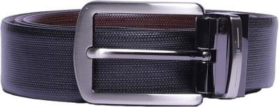 

Ferretitalio Men Formal Brown Genuine Leather Reversible Belt, Black