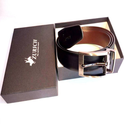 

Zurich Men Casual, Party, Formal, Evening Black, Brown Genuine Leather Reversible Belt