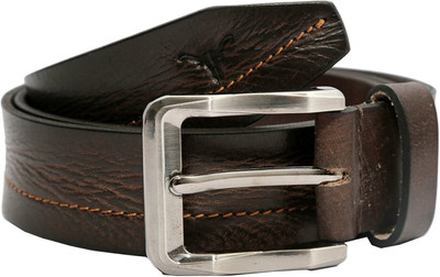 

Hidekraft Men Casual Brown Genuine Leather Belt