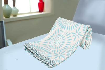 

Polka Printed  Dohar(Cotton, Light Blue