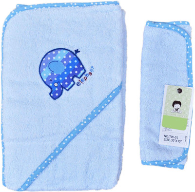 

Babysid Collections Embroidered  Blanket(Cotton, Blue