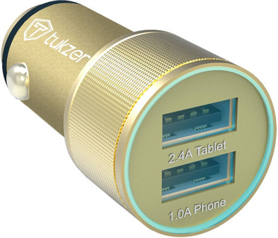 

Tukzer 3.4 amp Turbo Car Charger(Gold)