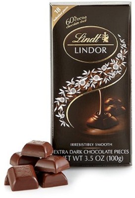 

Lindt Lindor Irresistibly Smooth Extra Dark Chocolate, 100gm Bars(100 g)