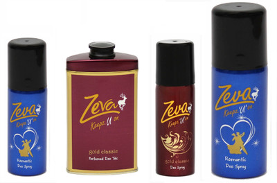 

Zeva Bodydeodorant romantic golden spray(Set of 4)