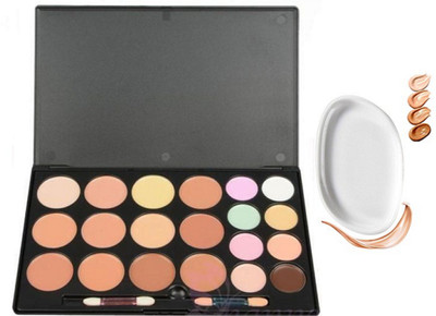 

Imported Mac 20 Shade Concealer Palette (L20) With Silicon Puff(Set of 2)
